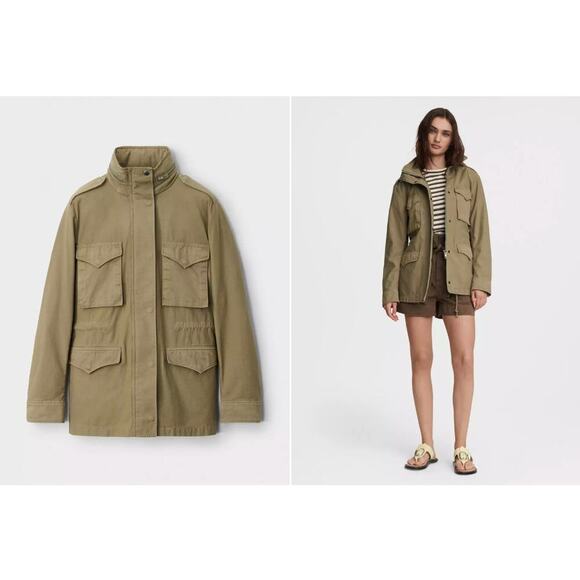 (4) $395 Rag & Bone M65 Field Jacket in Green Moss - Picture 2 of 6